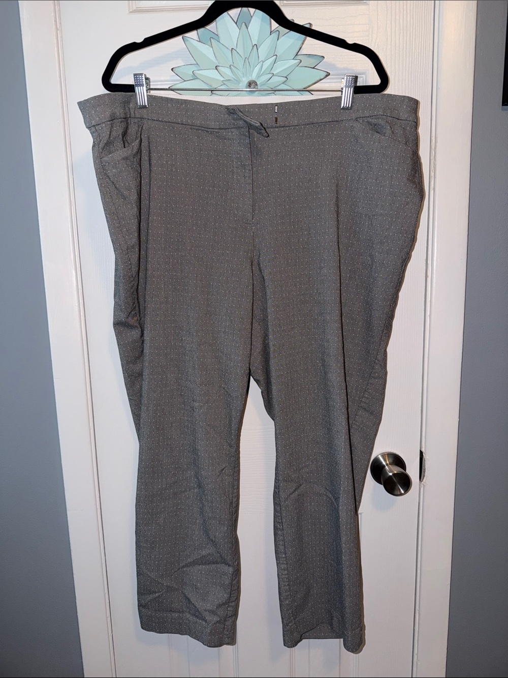 Lane Bryant Gray Dot Slacks